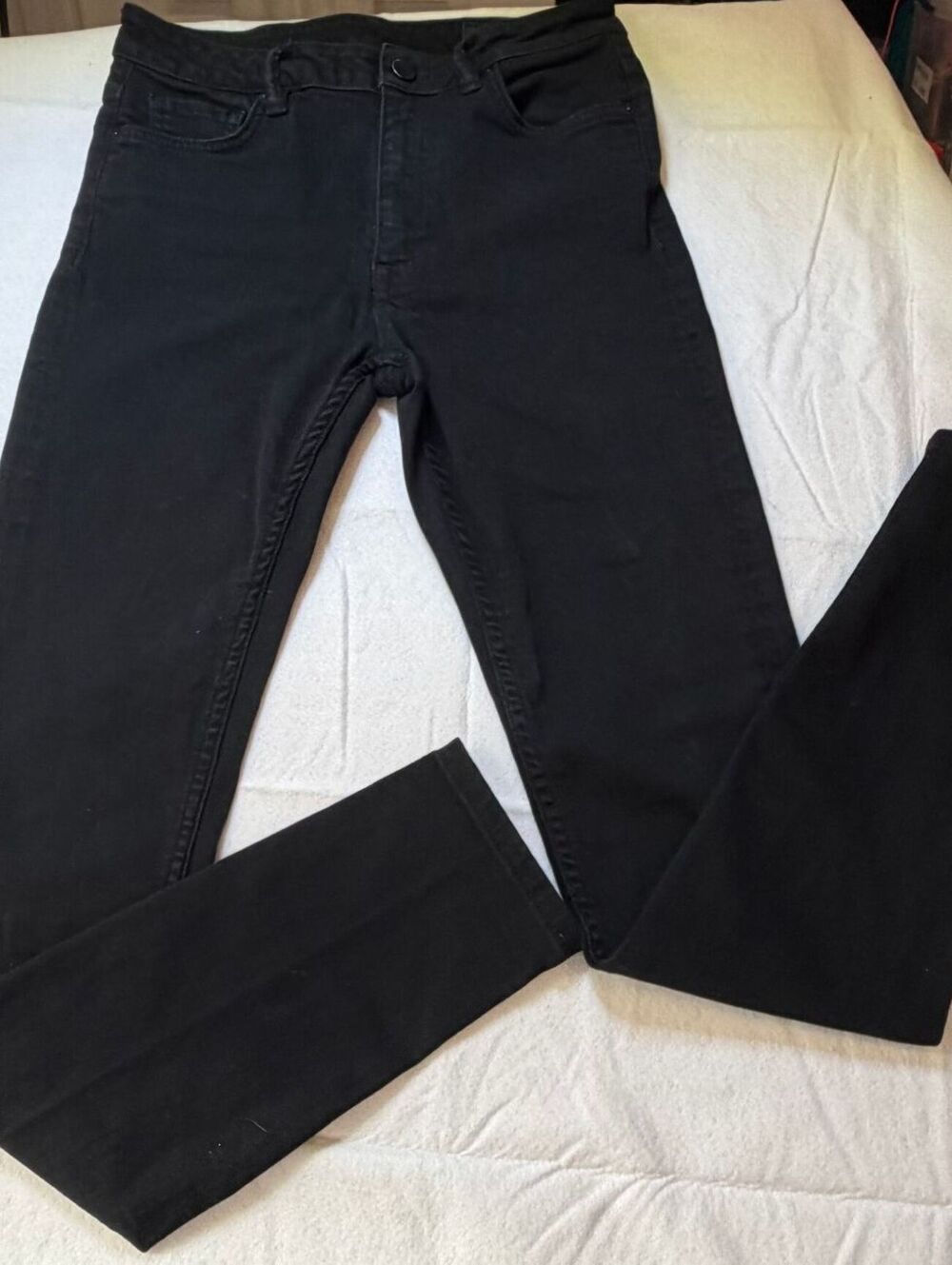 AllSaints Jet Black Stilt High Rise Skinny Jeans Size 27